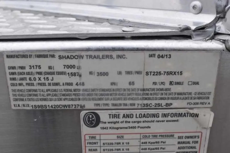 2013 Shadow 2HSL 2 Horse Trailer - Image 15