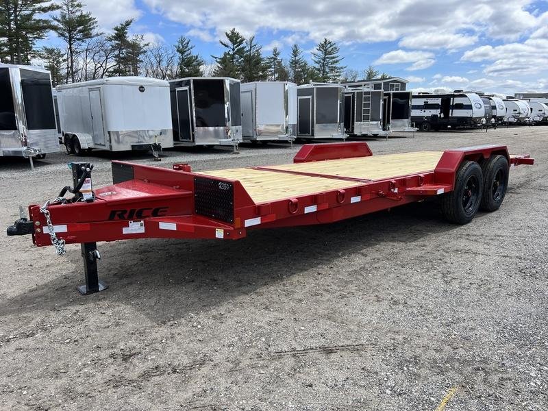 2024 Rice Trailers 7×22 16K Tilt Deck Powder Coat Equipment w/Toolbox - Image 5