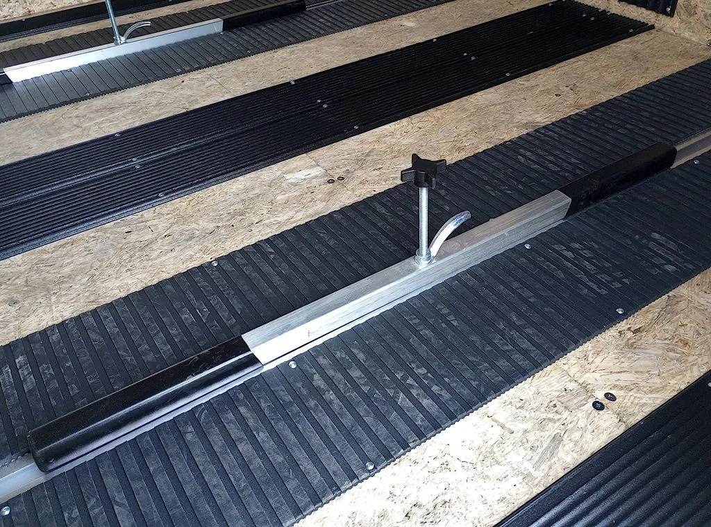 Mission Trailers 101×12 Aluminum 2-Place Crossover w/Mats & Guides, Rear Canopy - Image 11