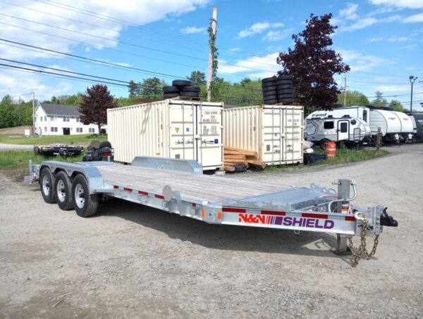 2024 N&N Trailers 7×20+3 Galvanized 22.5K Lowpro Equipment Trailer w/HD Full Width Ramps