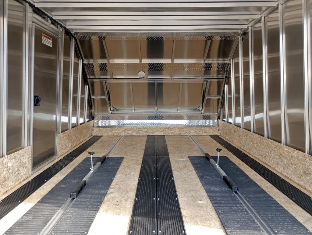 Mission Trailers 101×12 Aluminum 2-Place Crossover w/Mats & Guides, Rear Canopy - Image 15